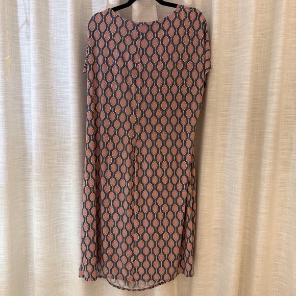 Robbie Bee‎ Dress Signature Pink/Grey/White Sleeveless Tie Sz 2XL Office Party - Picture 4 of 16